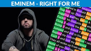 Eminem - Right For Me | Lyrics, Rhymes Highlighted | 3rd Verse