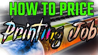 How to PRICE a Printing Job