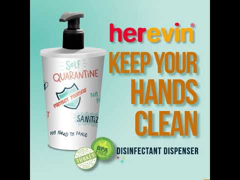 Features & Uses of Herevin Soap Dispenser Disinfectant 340ml Plastic