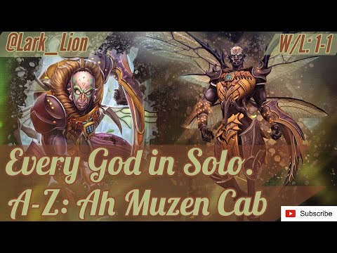 Playing Every God in Solo. A-Z: Ah Muzen Cab. (PS5 SMITE)