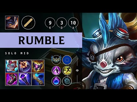 Rumble Mid vs Ahri - EUW Challenger Patch 25.18
