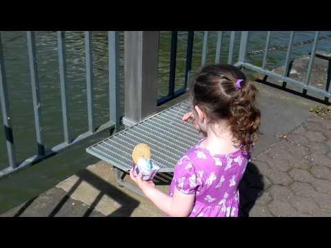 Liesl Eating Ice Cream on the Rhine
