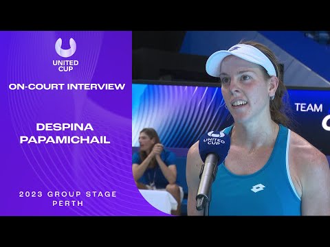 Despina Papamichail On-Court Interview | United Cup 2023 Group A