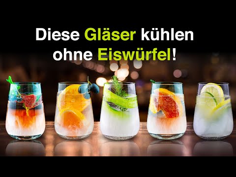 Diese Gläser kühlen ohne Eis - Die Neue Art Getränke zu kühlen. Welches Glas möchtest Du?
