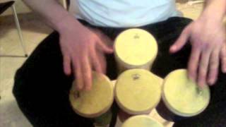 The REMO drum cluster -Luciano De Fortuna at home-