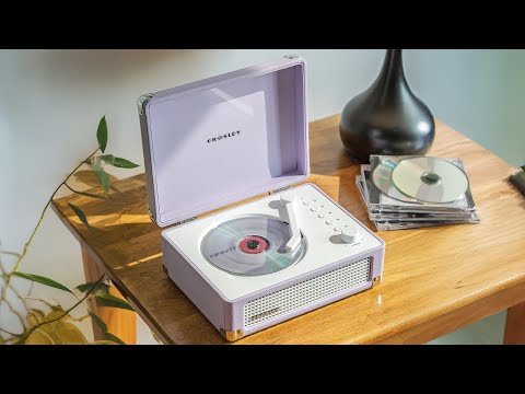Crosley CR3505DP Cruiser Portable CD Player Retro Bluetooth Speakers, White Farmhouse -NEW image 15