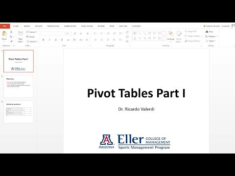 Pivot Tables Part 1 - Home Runs in the Lahman database thumbnail