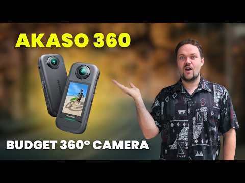 AKASO 360 Action Camera Motorcycle Combo- 5.7K 360 Video with 1/2" 48MP Sensors, 72MP 360 Photo, 360-SuperSmooth, Invisible Selfie Stick, 360° Horizon Lock, AI Tracking video review thumbnail