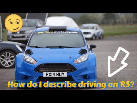 How do I describe driving a Fiesta R5 rally car?