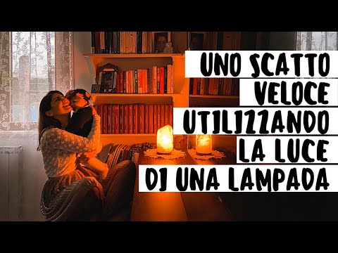 Uno scatto veloce utilizzando la luce di una lampada