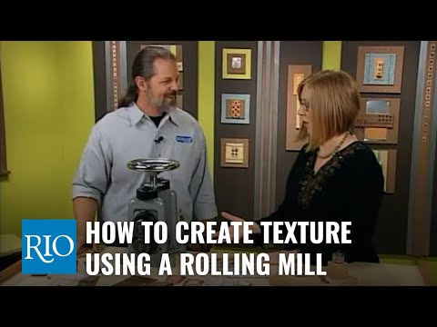 How to create texture using a rolling mill