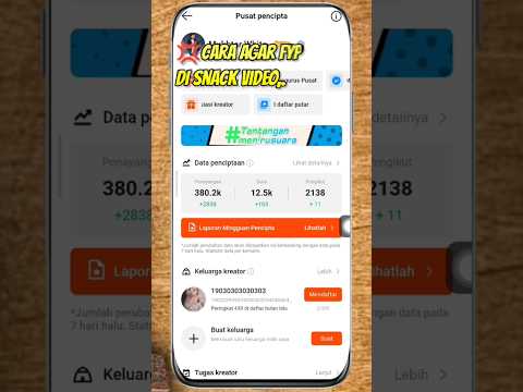 CARA UPLOAD VIDEO DI SNACK VIDEO AGAR FYP [ CARA AGAR TRENDING DI SNACK VIDEO ].