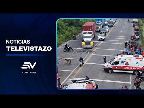 Choque entre camión y auto deja cuatro muertos y dos heridos en Santo Domingo | Televistazo Ecuavisa