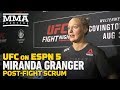 UFC on ESPN 5: Miranda Granger Calls UFC Debut 'Amazing Experience' - MMA Fighting