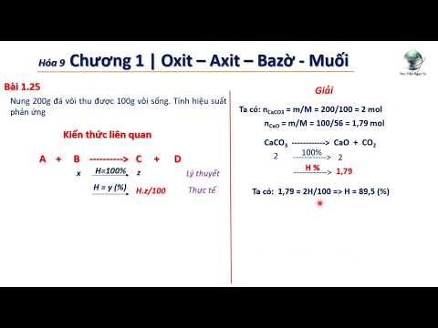 ✔ Hóa9| Giải nhanh toán Hiệu Suất - Thường gặp trong các bài thi