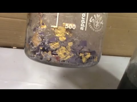 Золото из импортных микросхем со скрытой позолотой