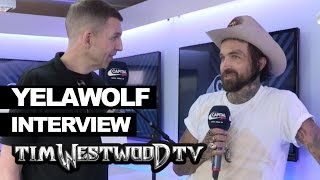 Yelawolf on new tattoos, coffee stained t-shirt design - Westwood