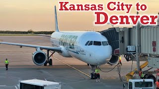 Full Flight: Frontier Airlines A321 Kansas City to Denver (MCI-DEN)