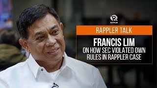 Rappler Talk: Francis Lim on how SEC violated own rules in Rappler case