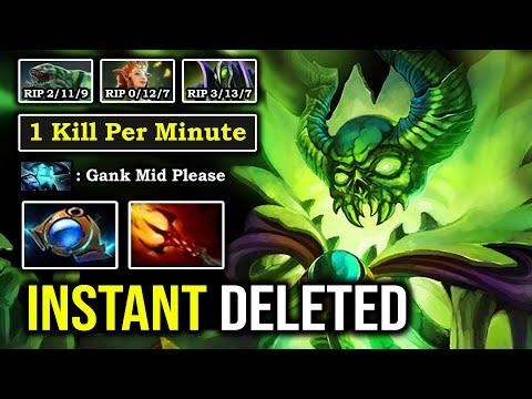 CRAZY MAGIC BURST Mid Pugna 1Kill Per Min Against Hard Counter Storm EPIC Life Drain Max Range DotA