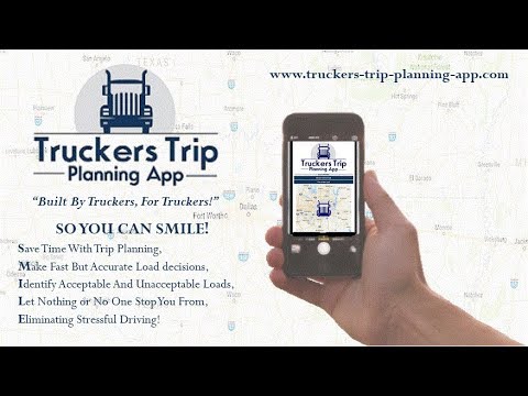 Truckers Trip Planning App (Solo Owner Operators) Video