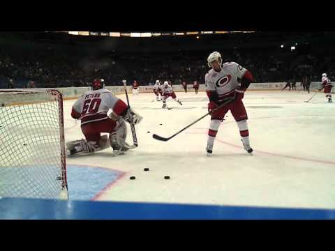 Front row at hartwall for NHL opener.