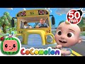 Wheels on the Bus (School Version)  + More Nursery Rhymes & Kids Songs - CoComelon