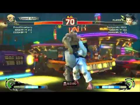 ProudStrawberry (Gouken) Vs Daidouraku XBOX (Makoto) SSF4 AE 2012 Match Video HD2630