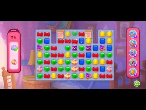 I passed a very difficult level 13069  immediately in the game Homescapes