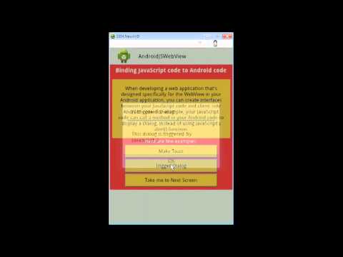 Android Javascript Code Binding