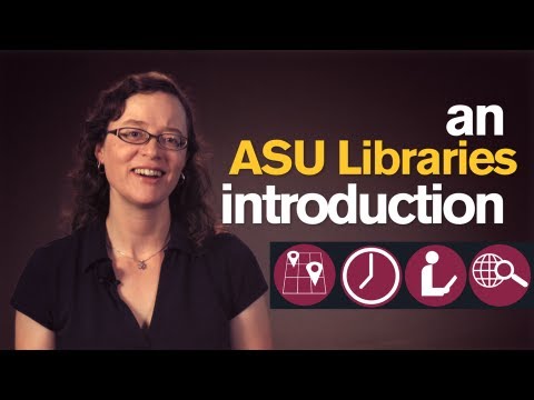 図書館ミニット  ASU図書館101の紹介 (Library Minute:  Intro to ASU Libraries 101)