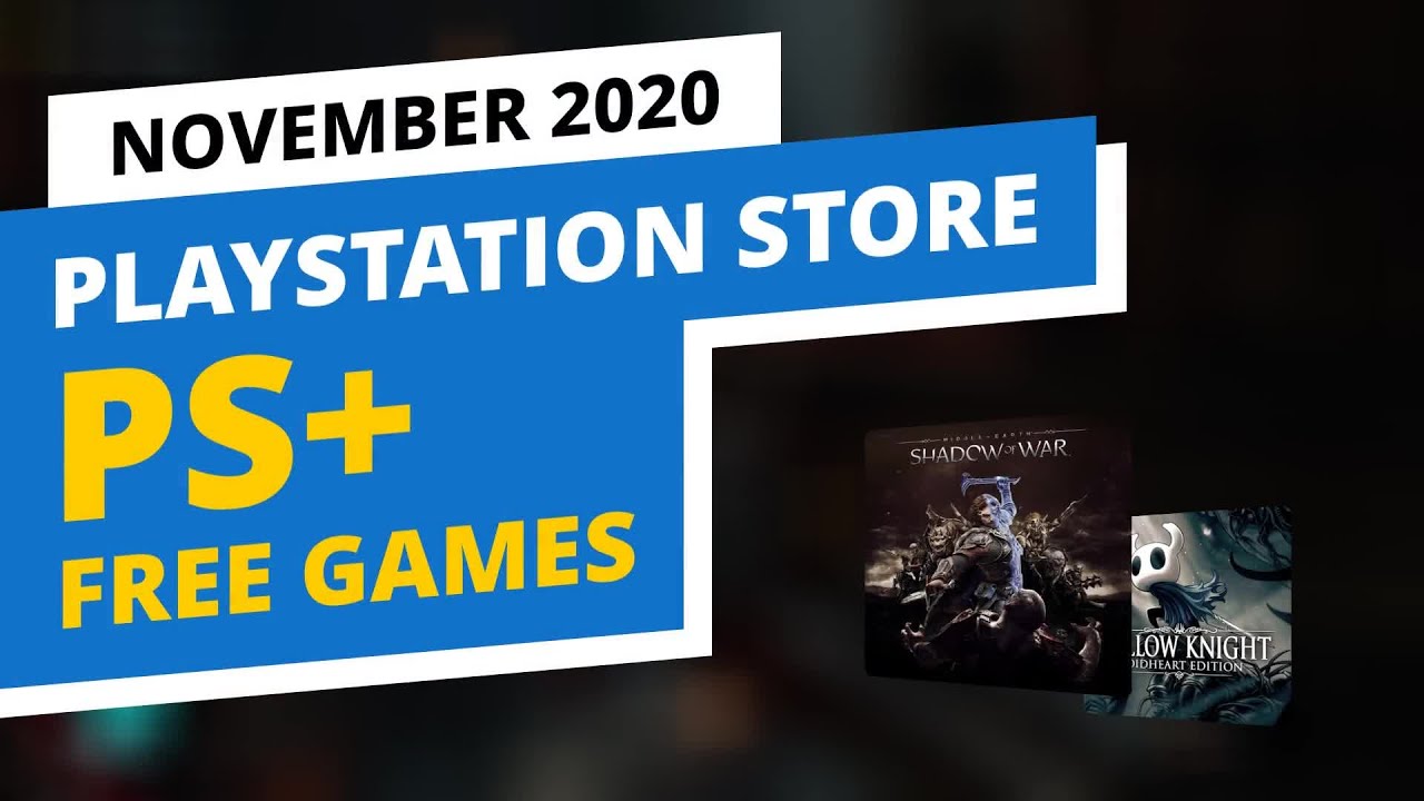 Free PS+ Games in the official PlayStation Store, November 2020