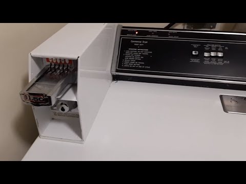 How to use a coin-operated laundry dryer.