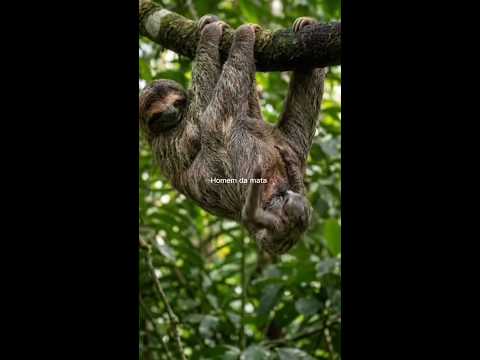 preguiça  dando cria