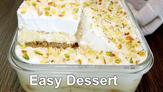 Dessert with 1/2 Liter Milk | Easy Dessert Recipe