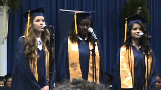 Michal Cook, Sabaa Sharma and Kirsten Webb sing &quot;I Was Here&quot; at Lausanne&#39;s Graduation 2013.