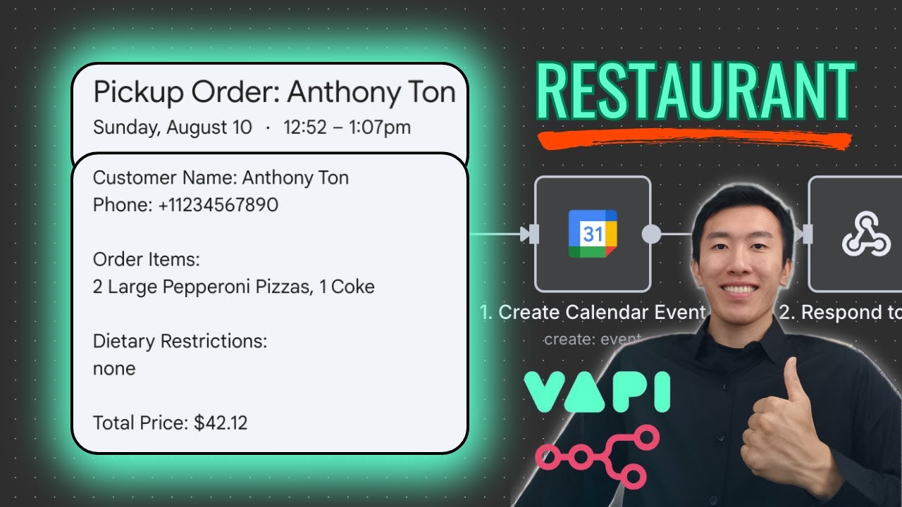 How to Build a Restaurant AI Voice Agent (Vapi + n8n)