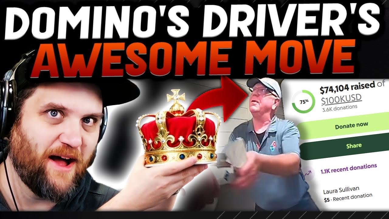 Dominos Delivery Driver Gets $73,994 Tip!