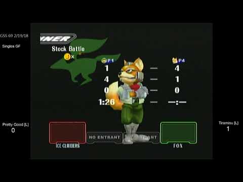 GSS 69 SSBM - Pretty Good [L] (Ice Climbers) vs. HoG | Tiramisu [L] (Fox) - Melee GF2