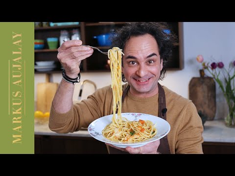 , title : 'Spaghetti med vitlök och chili | Markus Aujalay'