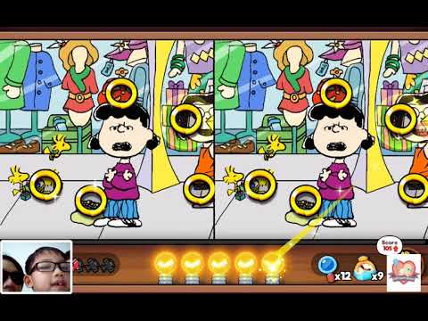Snoopy Spot the Difference Gameplay Facecam | Levels 356 to 360 | GiftOurPrecious.com