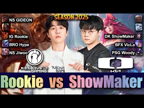 IG Rookie vs DK ShowMaker - Rookie TALIYAH vs ShowMaker AHRI Mid - Patch 25.17 KR Ranked | lolrec