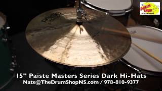 Video thumbnail for Paiste Masters Series Dark Hi-Hats 15'' - The Drum Shop North Shore by Nate Morrison Drums