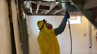 Mold Remediation in a Basement Start to Finish