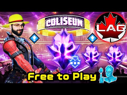FTP LagSpiker Coliseum Rewards 7⭐Nexus Crystal Opening & Rank Up! + Battlegrounds Experience! - MCOC