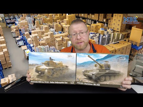 MBK unboxing #1139 - 1:72 FV4101 Charioteer Mk.VIIA, Semovente M40 da 75/18 (IBG 72112, 72127)