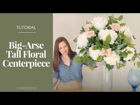DIY Tall, Stemless Centerpiece by Flower Moxie   ~SUPER FAST TUTORIAL