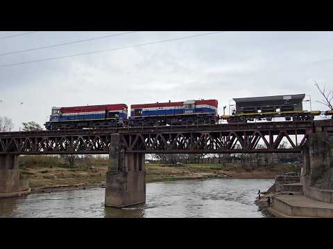 GAIA-GM 6257 + EMD GR12 6604 NCA sobre el Río Carcaraña