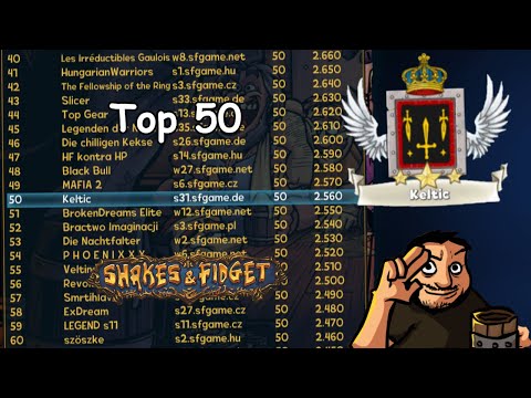Shakes & Fidget - Erste Schwierigkeiten? Knapper Kampf in die Top 50! *1187 SFGame