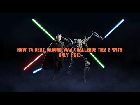 Ground War Challange Tier 2 with Only 1 G13 swgoh